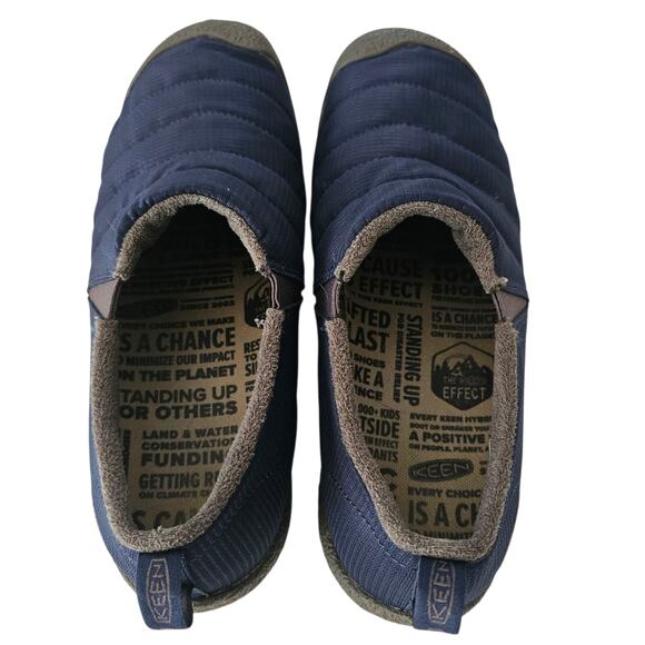 Keen Men's Navy Blue Howser II Slippers Size 14 - Picture 7 of 10